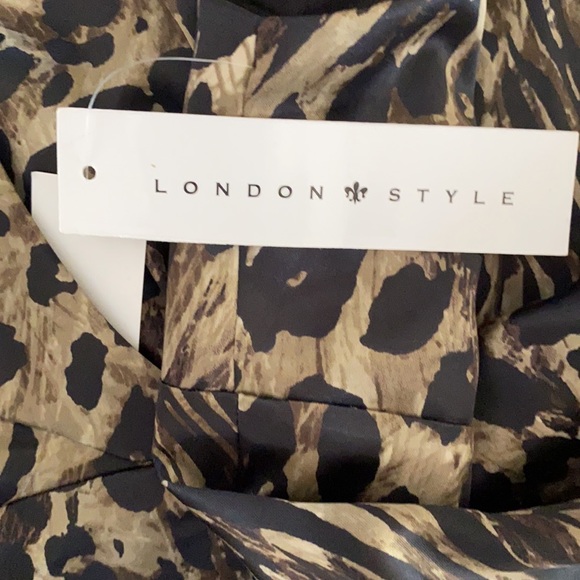 NWT London Style Leopard Print Dress 8 - Picture 8 of 8